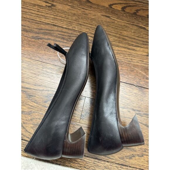 3.1 Phillip Lim ID Soft Black Leather Ballerina Pumps - Picture 9 of 15